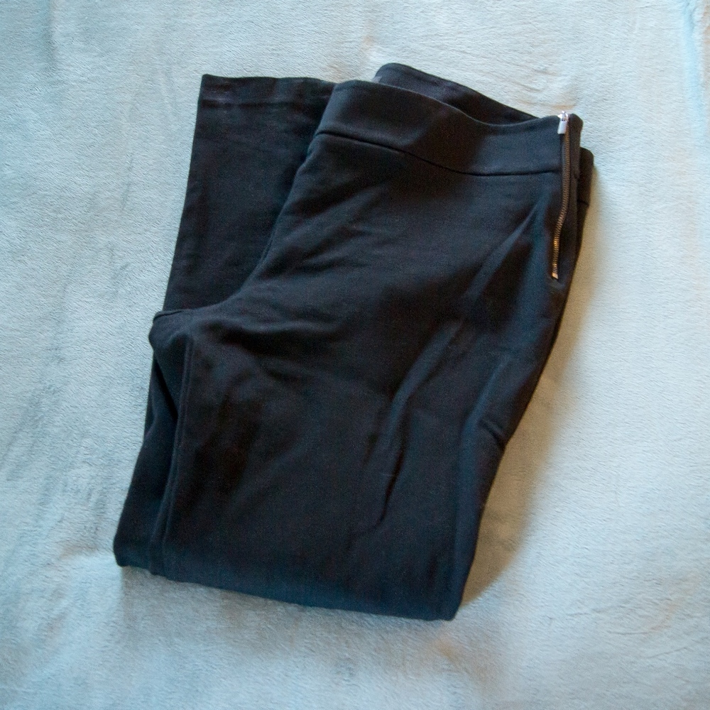 Side zip black skinny pants - Ann Taylor EUC